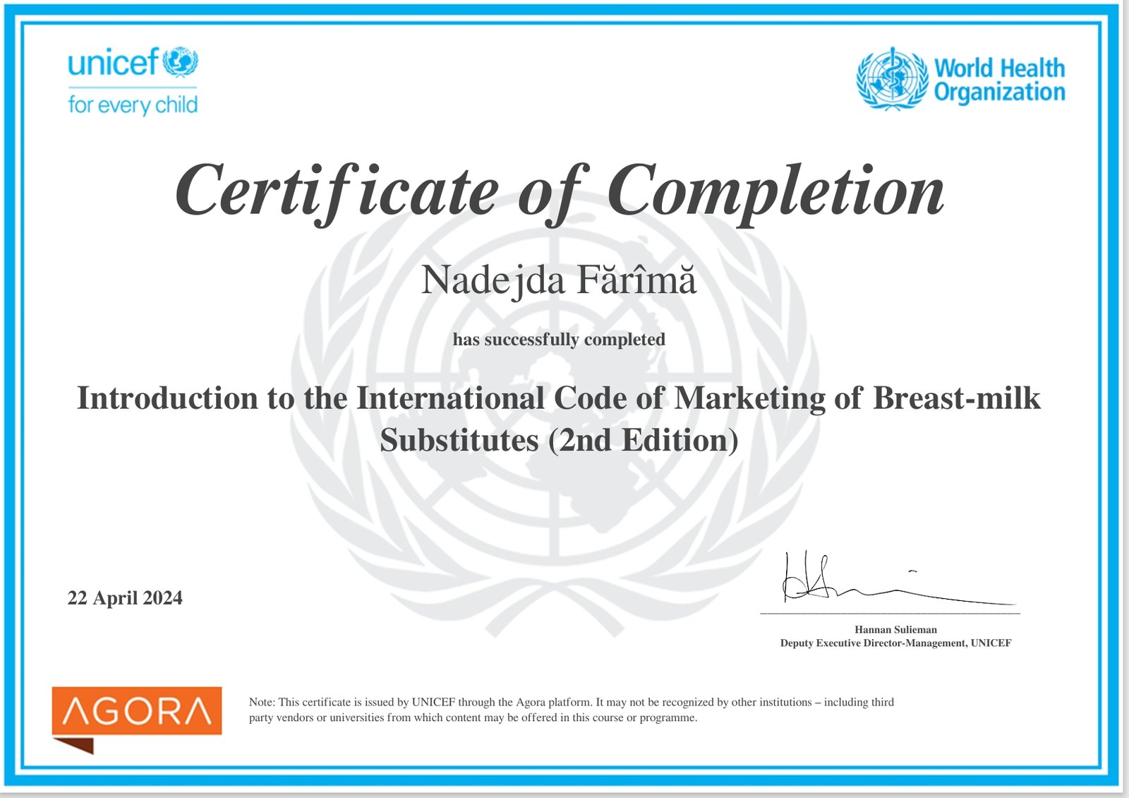 Certificate 15